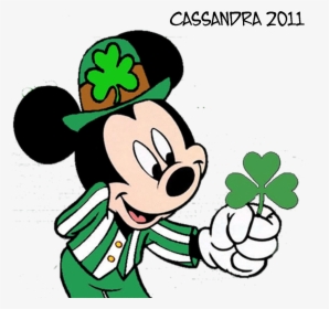 Image Black And White Library Mickey Mouse Leprechaun - St Patrick's Day Mickey, HD Png Download, Free Download