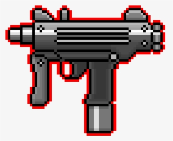 Uzi Pixel Art Png, Transparent Png, Free Download