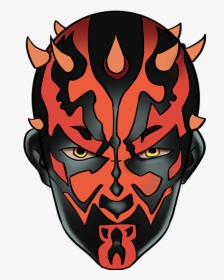 How To Draw Darth Maul From Star Wars - Star Wars Drawing Easy, HD Png Download, Free Download