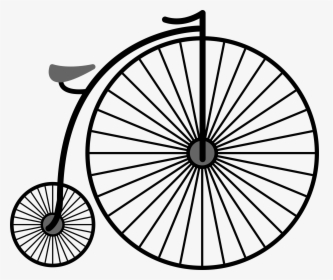 Penny Farthing Bicycle - Penny Farthing Line Drawing, HD Png Download, Free Download