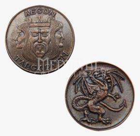 Aegon I Targaryen Copper Penny - Bronze Copper Game Of Thrones, HD Png Download, Free Download