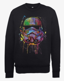 Star Wars Paint Splat Stormtrooper Sweatshirt - Star Wars Paint Splat, HD Png Download, Free Download
