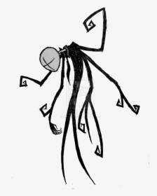 The Eight Pages Slender Man Stabbing Drawing - Slender Man Drawings Easy, HD Png Download, Free Download