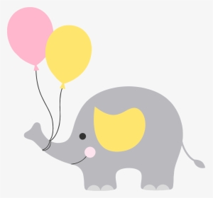 Baby Shower Elephant Clip Art - Baby Shower Png, Transparent Png, Free Download