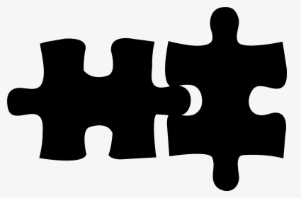 Puzzle Pieces Silhouette - Transparent Puzzle Pieces Icon, HD Png Download, Free Download
