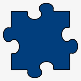 Deep Blue Puzzle Piece Svg Clip Arts - Dark Blue Puzzle Piece, HD Png Download, Free Download