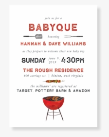 Babyque Baby Shower Invitation, HD Png Download, Free Download