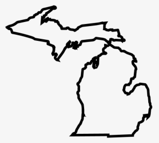Michiganstateoutline 01 Michigan Outline Png- - Michigan Outline Clipart, Transparent Png, Free Download
