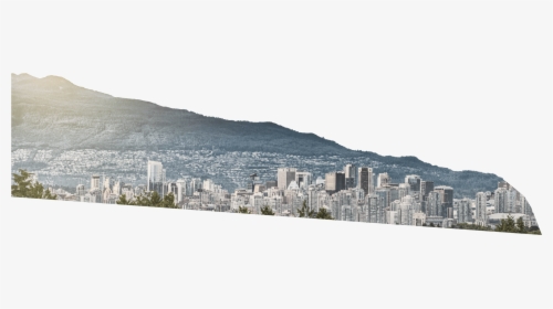 Mountain Range 1 Header Layer - Cityscape, HD Png Download, Free Download