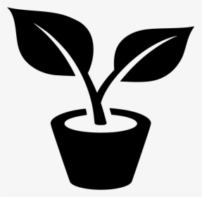 Potted Plant - Plants Icon Gray Png, Transparent Png, Free Download