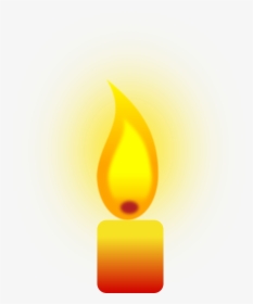 Candle, Fire, Cartoon, Lit, Flame, Light, Free - Candle Vector Transparent Background, HD Png Download, Free Download