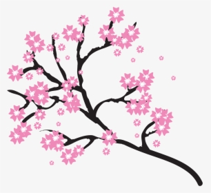 Japanese Cherry Blossom Clip Art - Japanese Cherry Blossom Clipart, HD Png Download, Free Download
