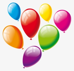 Tube Ballons Multicolores, Clipart - Анимация Шарики Воздушные, HD Png Download, Free Download
