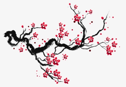 Drawing Cherry Blossom Branch, HD Png Download, Free Download