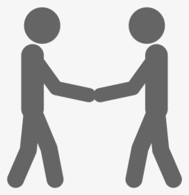Royalty-free Stick Figure Holding Hands Drawing - Smart Contracts In Blockchain, HD Png Download, Free Download