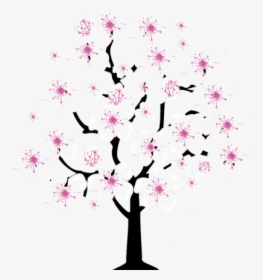 Peach Blossom Tree Cartoon, HD Png Download, Free Download