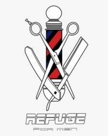 Refuge For Men - Haircuts For Men Logo, HD Png Download, Free Download