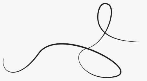 Squiggly Line Drawn By Illustrator - Line Art, HD Png Download, Free Download