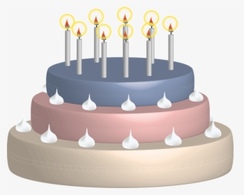 Birthday Cake, Candles, Birthday, Cake, Delicious, - תמונות יום הולדת מיוחדות, HD Png Download, Free Download