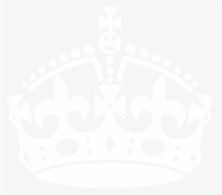 Crown Black And White - Keep Calm And Carry On Crown, HD Png Download, Free Download