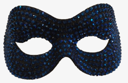 Blue Swaroviski Crystal Masquerade Mask - Face Mask, HD Png Download, Free Download