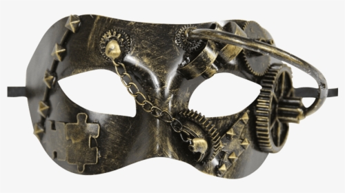 Gold Steampunk Masquerade Mask - Steampunk Masquerade Mask, HD Png Download, Free Download