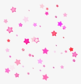 Star Pink Effect Overlay Freetoedit - Gold And Black Stars, HD Png Download, Free Download