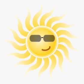File Sun Wearing Sunglasses Svg Wikimedia Commons Ⓒ - Sun With Sunglasses Png, Transparent Png, Free Download