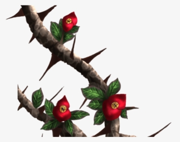 Thorn Vines Crown Of Thorns Painted By Dameodessastock - Roses And Thorns Png, Transparent Png, Free Download