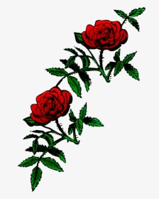 Rose Outline Png -public Domain Rose Decoration - Transparent Rose Clip Art, Png Download, Free Download