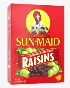 Sun Maid California Sun Dried Raisins 12 Oz - California Sun Dried Raisins, HD Png Download, Free Download