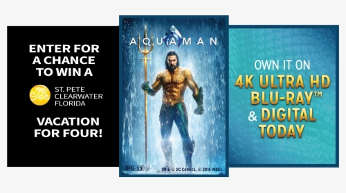 Transparent Aquaman Png - Aquaman Bluray 3d, Png Download, Free Download