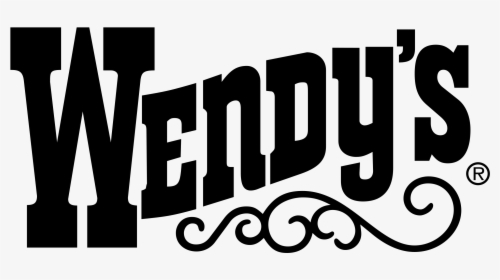 Black And White Wendys Logo, HD Png Download, Free Download
