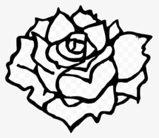 Rose Drawing Black Clip Art Clipart And White Transparent - Cnc Plasma Cutting Design, HD Png Download, Free Download