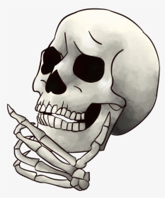 Face Bone Nose Black And White Head Jaw Skull Line - Bone Thinking, HD Png Download, Free Download