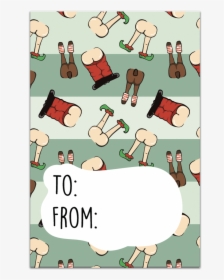 Christmas Butts Gift Tag, HD Png Download, Free Download