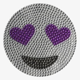 Rhinestone 5 Inch Purple Heart Eye Emoji Stickerbeans - B&t Awards Logo, HD Png Download, Free Download