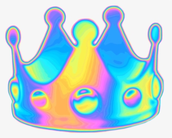 Holographic Holo Crown Emoji Queen Random Funny Selfie, HD Png Download, Free Download