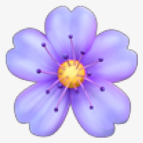 #flower #flor #violet #violeta #emoji #freetoedit - Iphone Flower Emoji Png, Transparent Png, Free Download