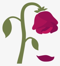 File U F Svg - Wilted Rose Emoji Png, Transparent Png, Free Download