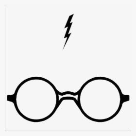 Glasses Clipart Scar - Harry Potter Glasses Transparent, HD Png Download, Free Download