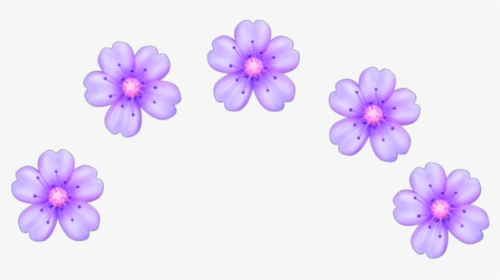 #flower #emoji #purple #cute #flowercrown #emojicrown - Purple Flower Emoji, HD Png Download, Free Download