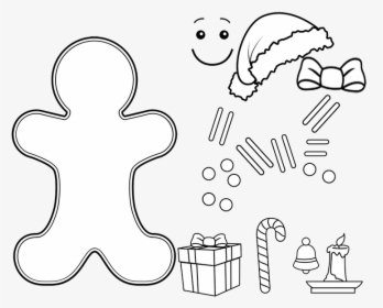 White - Design Your Own Gingerbread Man, HD Png Download, Free Download
