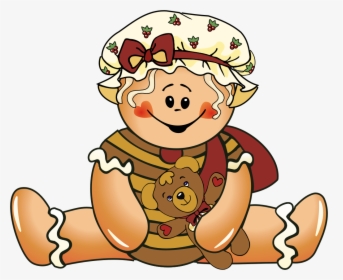 Gingerbread Man Clip Art Clipart Gingerbread Man Printables - Cute Gingerbread Clipart, HD Png Download, Free Download