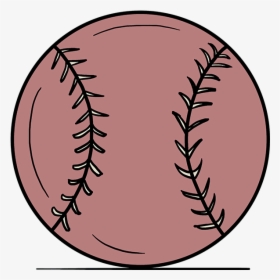 How To Draw Baseball - Drawing Of A Baseball, HD Png Download, Free Download