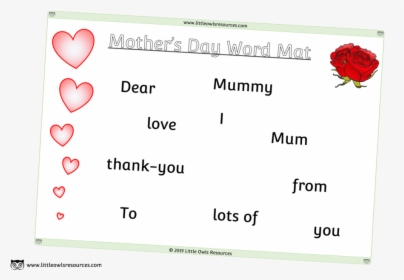 Mother"s Day Word Mat Cover - Display Device, HD Png Download, Free Download
