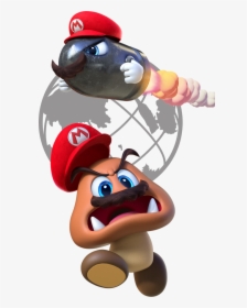 Super Mario Odyssey Png - Mario Goomba Super Mario Odyssey, Transparent Png, Free Download