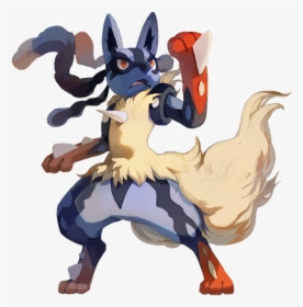 Transparent Lucario Png - Fluffy Mega Lucario, Png Download, Free Download