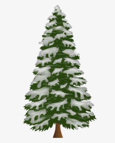 Pine Tree With Snow - Portable Network Graphics, HD Png Download, Free Download