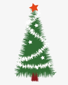 Christmas Tree Silhouette - Vector Christmas Tree Svg, HD Png Download, Free Download